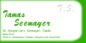 tamas seemayer business card